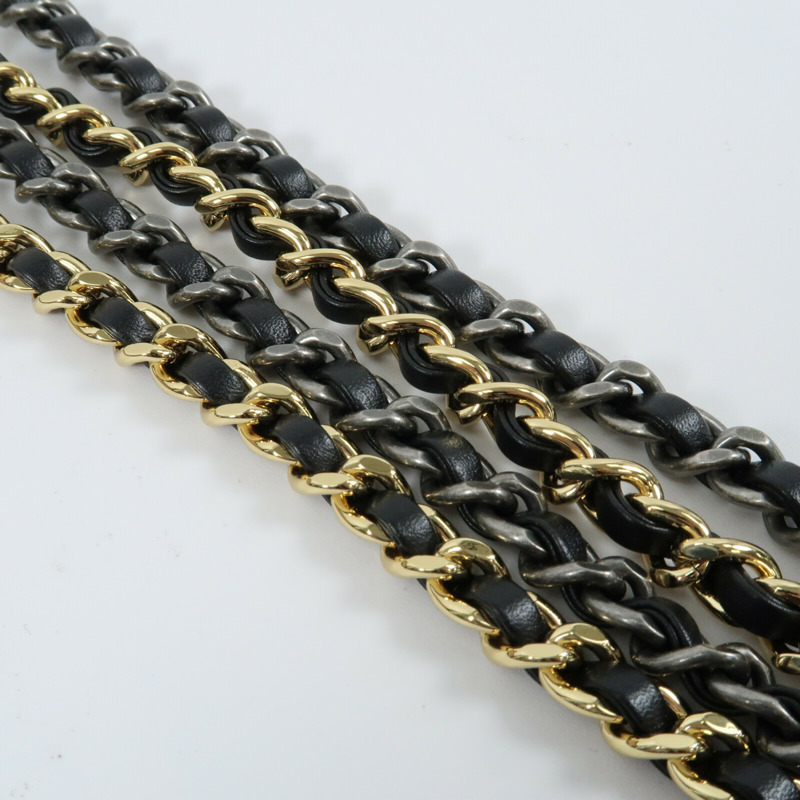 CHANEL 牛皮皮革Gabrielle Small鏈帶肩背袋-9