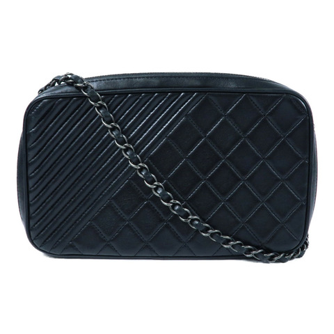 CHANEL 羊皮皮革Camera Bag鏈帶肩背袋