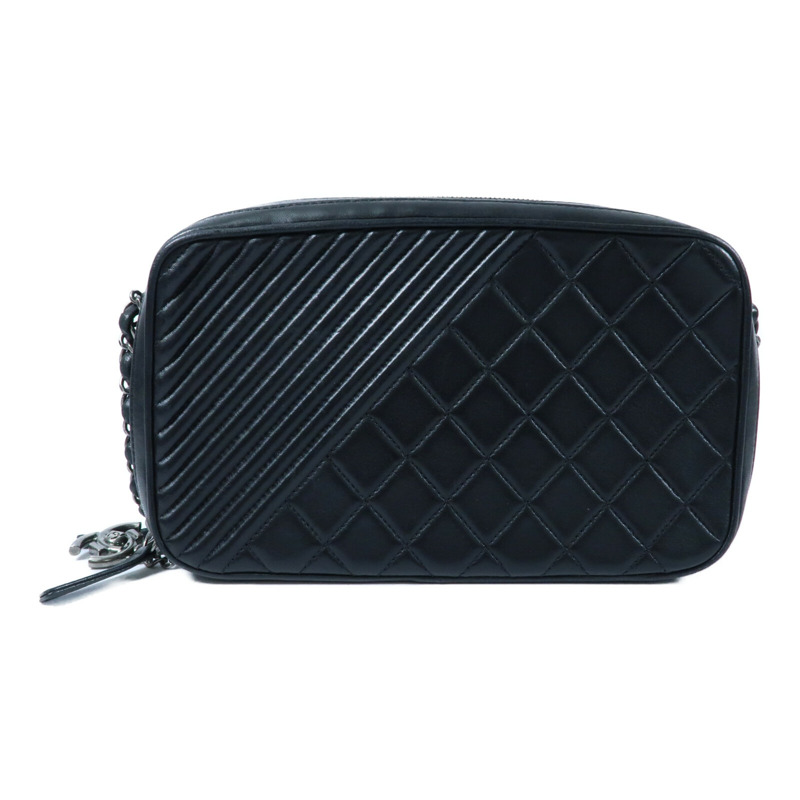 CHANEL 羊皮皮革Camera Bag鏈帶肩背袋-1