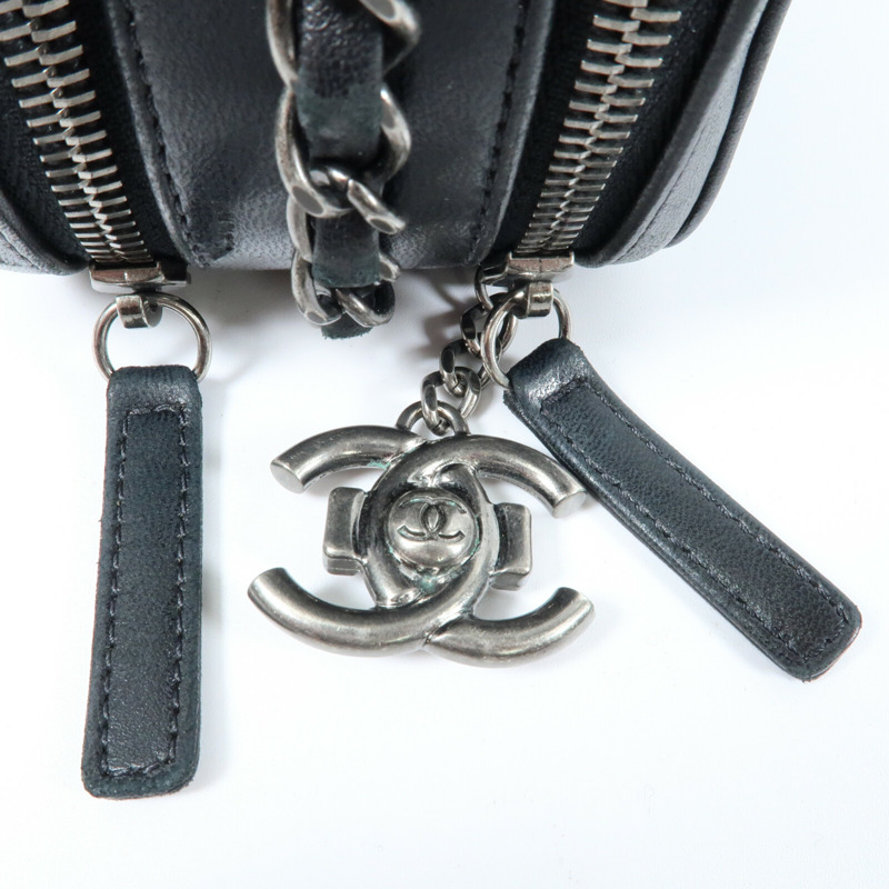CHANEL 羊皮皮革Camera Bag鏈帶肩背袋-9
