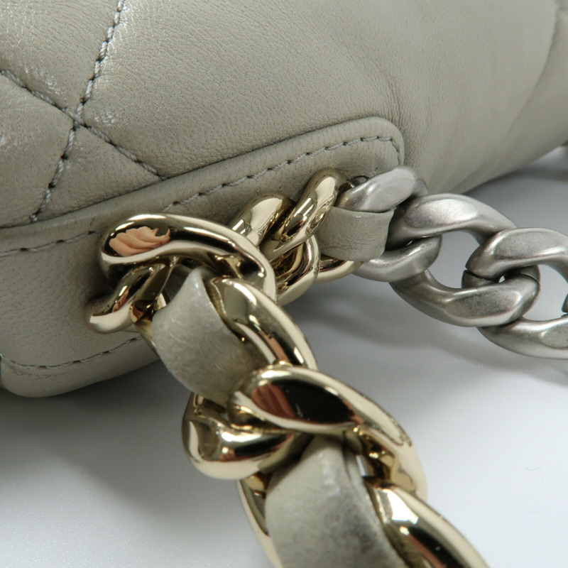 CHANEL 羊皮皮革Chanel 19鏈帶手挽肩背兩用袋-10