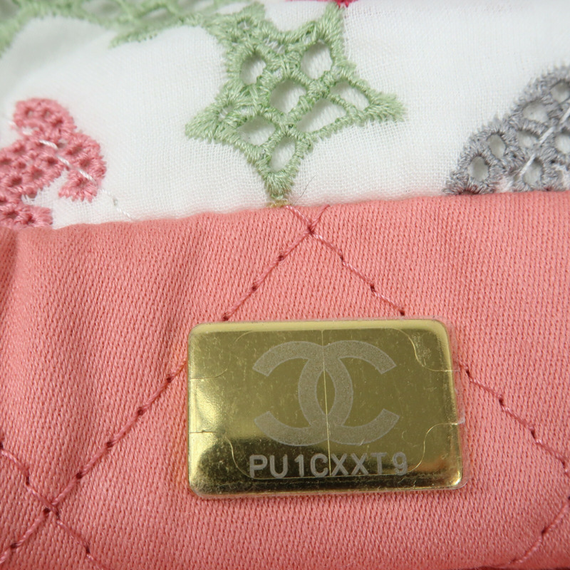 CHANEL 棉質Chanel 22 Small金扣鏈帶肩背袋-14