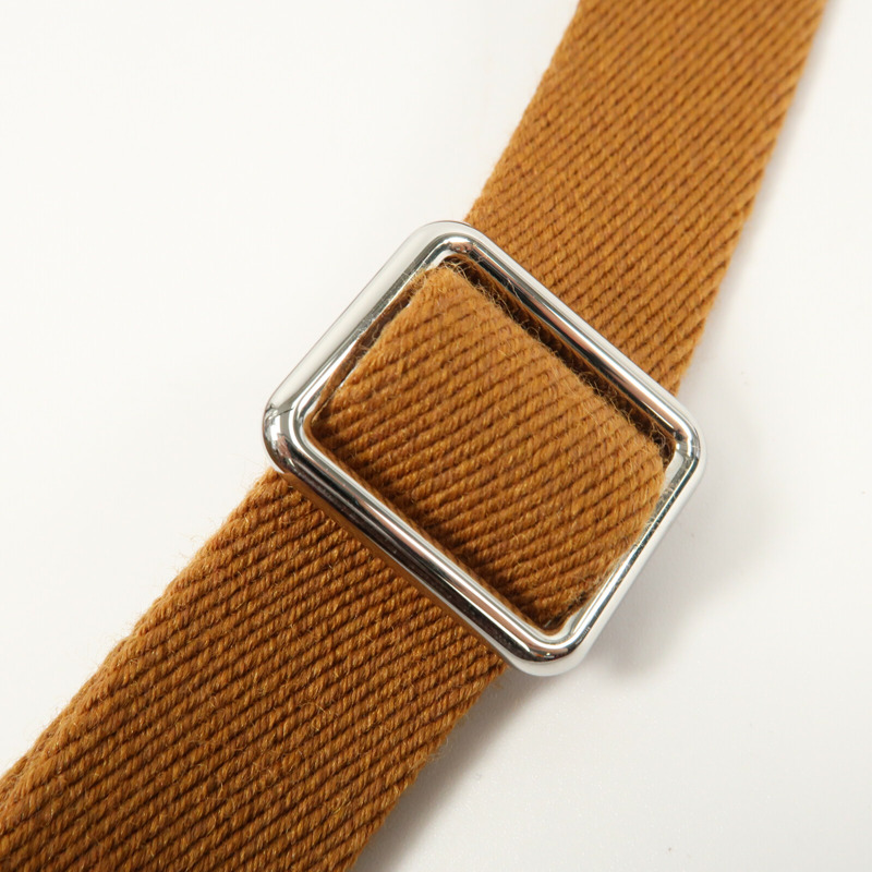 HERMES 【Hermes Fair】Evercolor皮革Mini Jypsiere銀扣肩背袋Gold-11