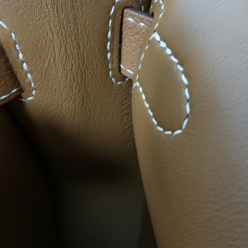 HERMES 【Hermes Fair】Evercolor皮革Mini Jypsiere銀扣肩背袋Gold-15