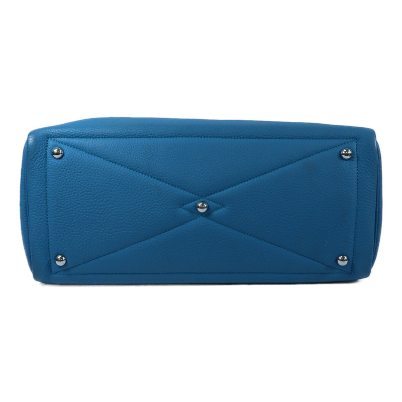 HERMES 【Hermes Fair】Clemence皮革Victoria 35銀扣肩背袋-3