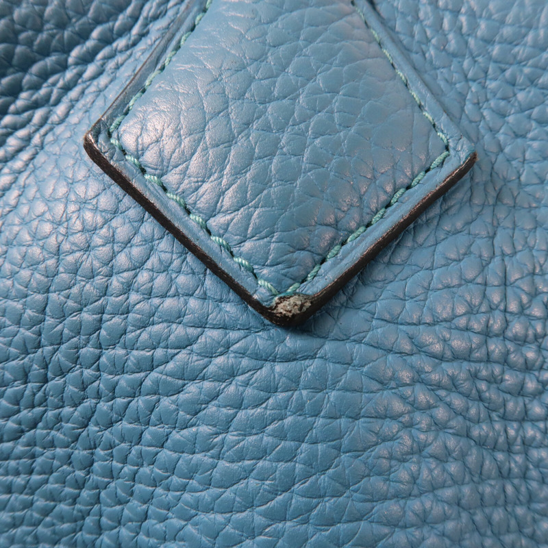 HERMES 【Hermes Fair】Clemence皮革Victoria 35銀扣肩背袋-15