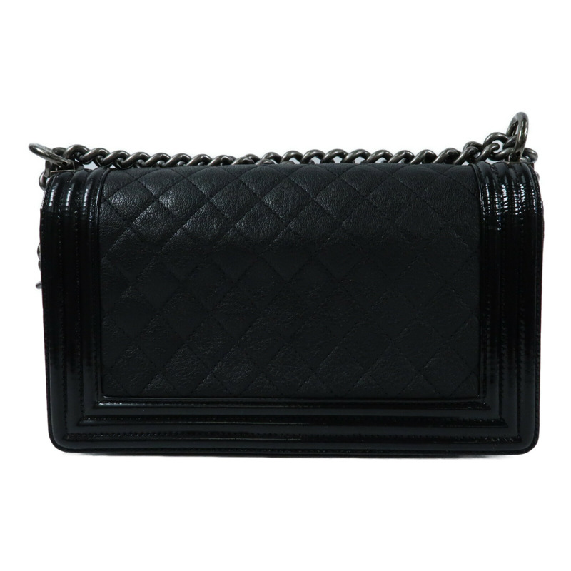 CHANEL 牛皮皮革Boy 25鏈帶肩背袋-1