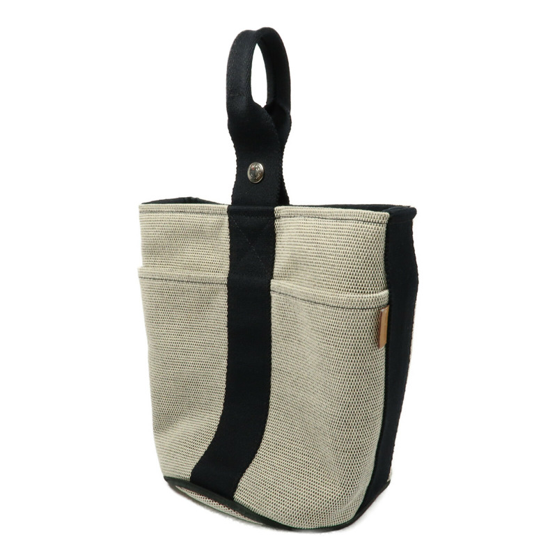 HERMES 【Hermes Fair】帆布Saxo MM銀扣手挽袋-2