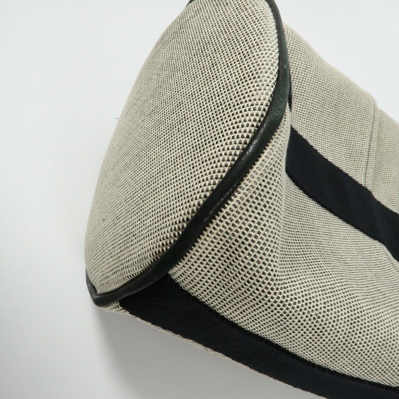 HERMES 【Hermes Fair】帆布Saxo MM銀扣手挽袋-5