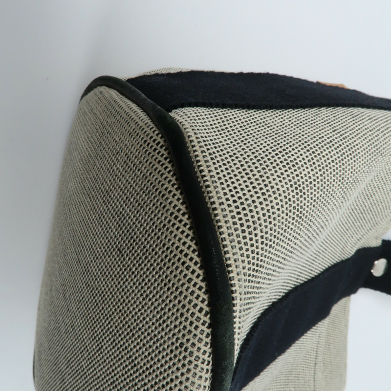 HERMES 【Hermes Fair】帆布Saxo MM銀扣手挽袋-6