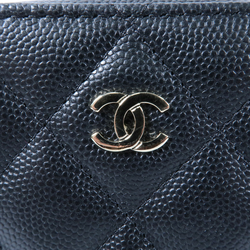 CHANEL 牛皮皮革Phone Bag金扣鏈帶肩背袋-10