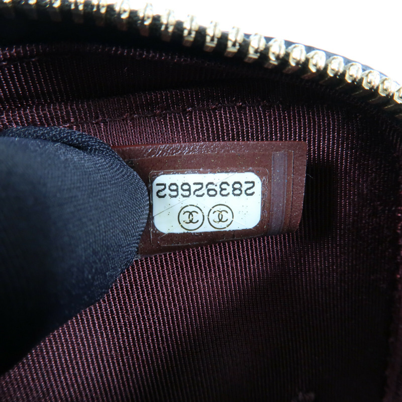 CHANEL 牛皮皮革Phone Bag金扣鏈帶肩背袋-13