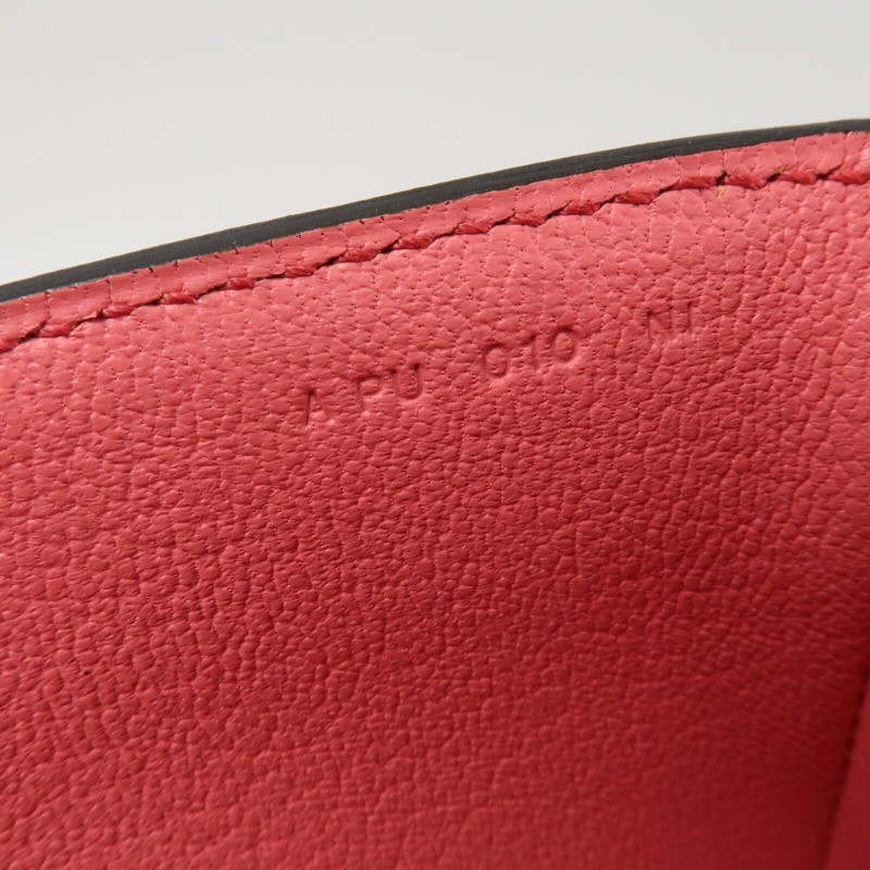 HERMES 【Hermes Fair】Novillo皮革Opli 28銀扣肩背袋Geranium/Rose Azalee-11