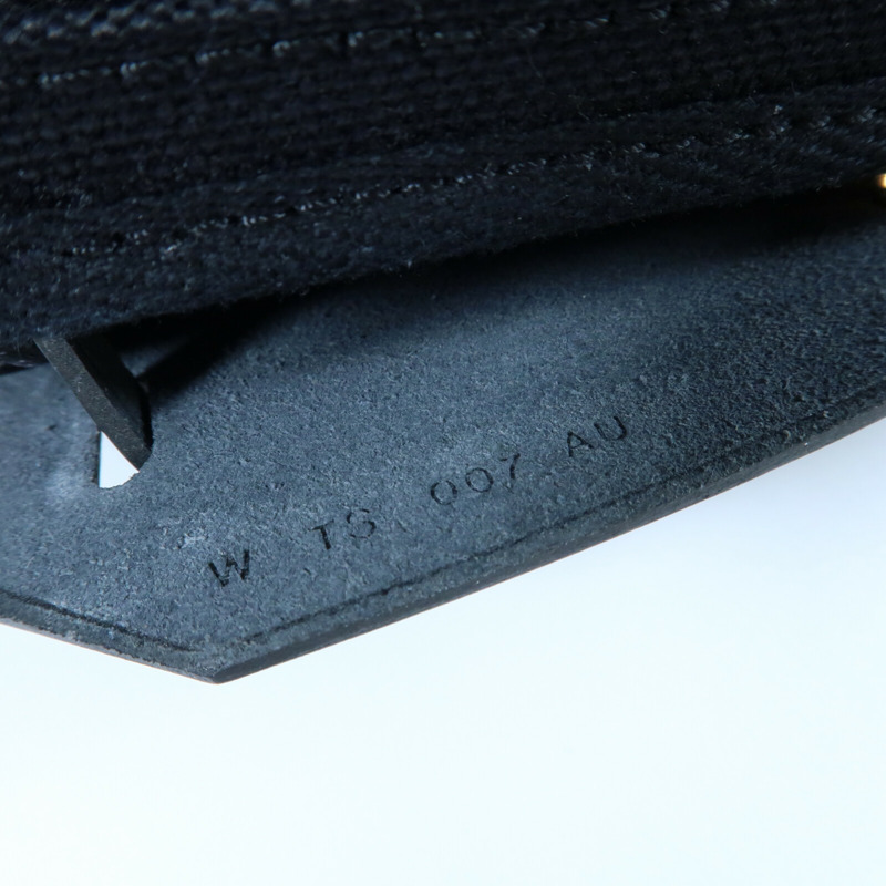 HERMES 【Hermes Fair】帆布Mini Herbag金扣肩背袋Noir-5