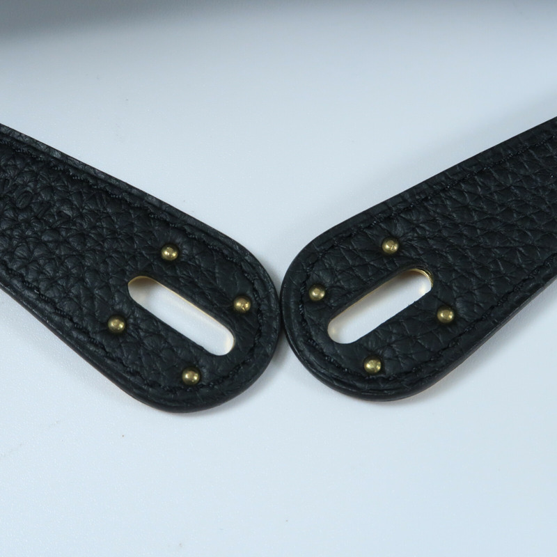 HERMES 【Hermes Fair】Clemence皮革Lindy 26金扣手挽肩背兩用袋Noir-10