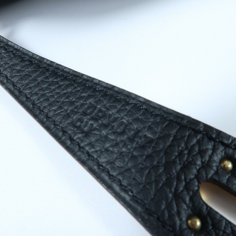 HERMES 【Hermes Fair】Clemence皮革Lindy 26金扣手挽肩背兩用袋Noir-11