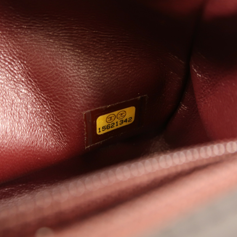 CHANEL 羊皮皮革Mini Classic 20銀扣鏈帶肩背袋-6