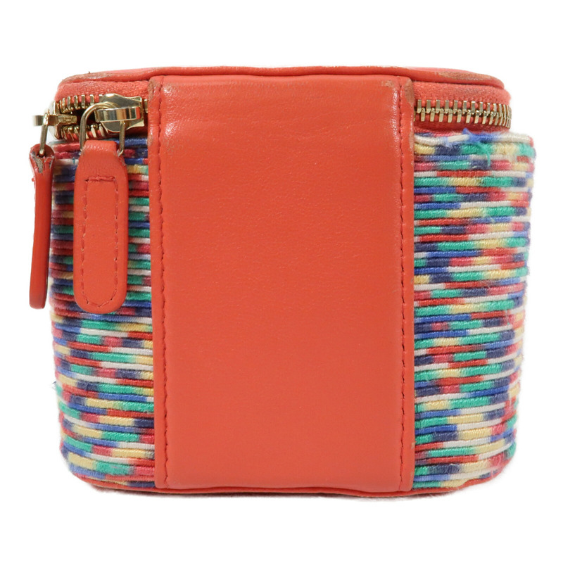 CHANEL Embroidered Thread Mini Vanity Case金扣鏈帶肩背袋-1