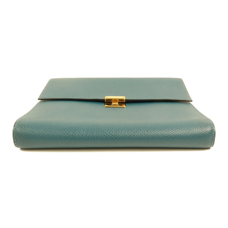 HERMES 【Hermes Fair】Epsom皮革Clic 16金扣肩背袋Malachite-3