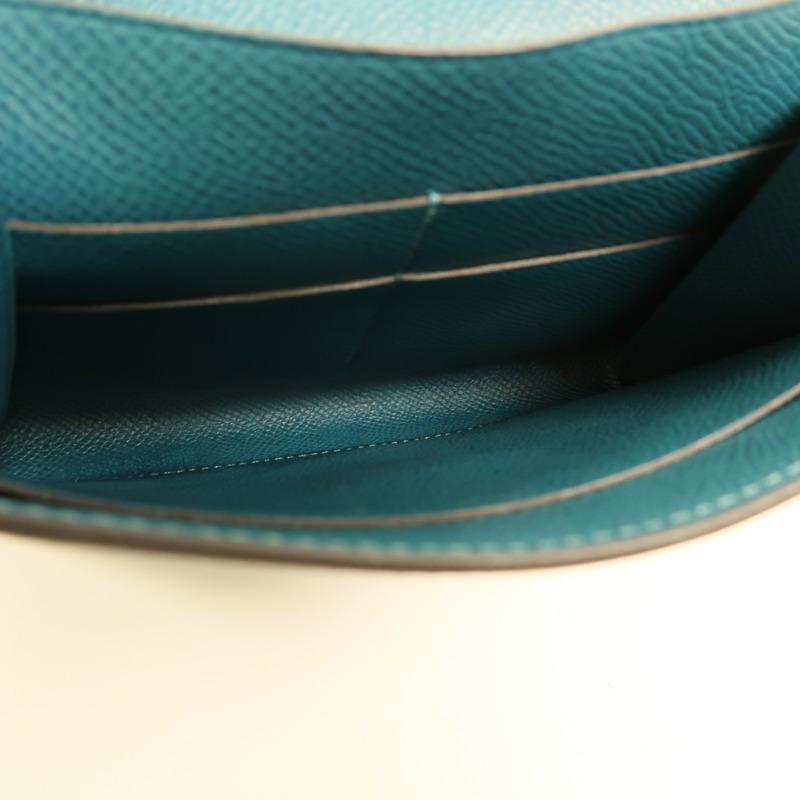 HERMES 【Hermes Fair】Epsom皮革Clic 16金扣肩背袋Malachite-4