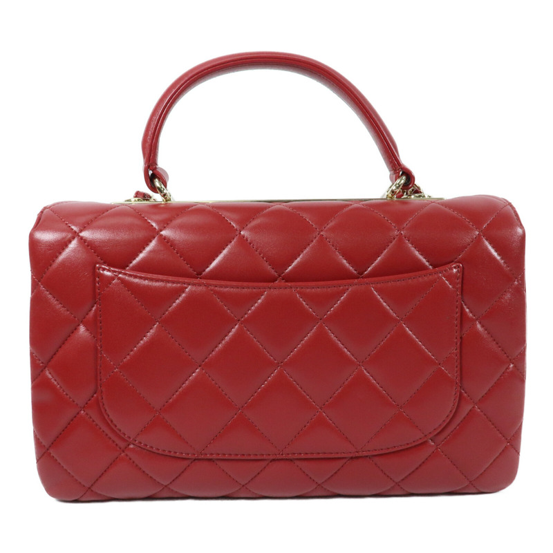 CHANEL 羊皮皮革Trendy CC金扣鏈帶手挽肩背兩用袋-1