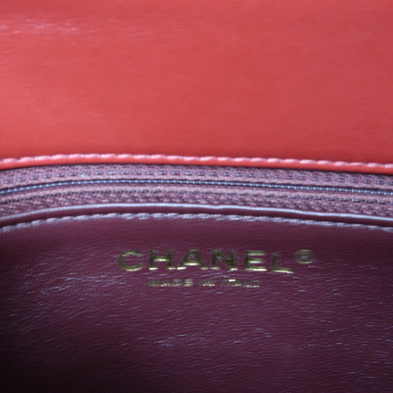 CHANEL 羊皮皮革Trendy CC金扣鏈帶手挽肩背兩用袋-16