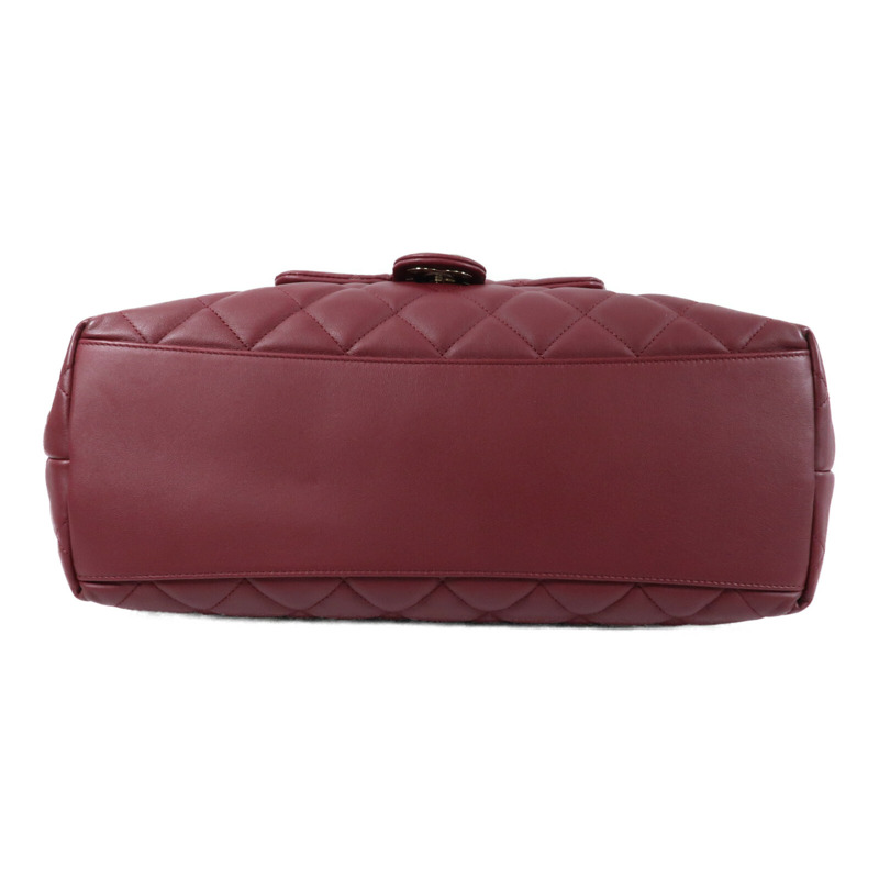 CHANEL 牛皮皮革Maxi Hobo金扣肩背袋-3