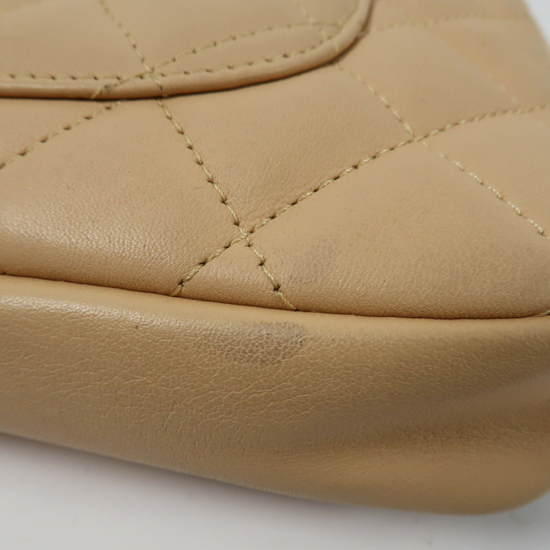 CHANEL 牛皮皮革Cambon Small Rectangle銀扣手挽袋-8