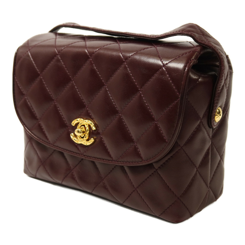 CHANEL 羊皮皮革Vintage Shoulder Bag金扣肩背袋-2