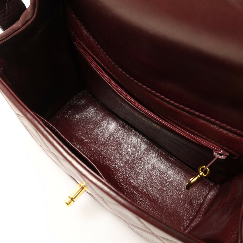 CHANEL 羊皮皮革Vintage Shoulder Bag金扣肩背袋-4