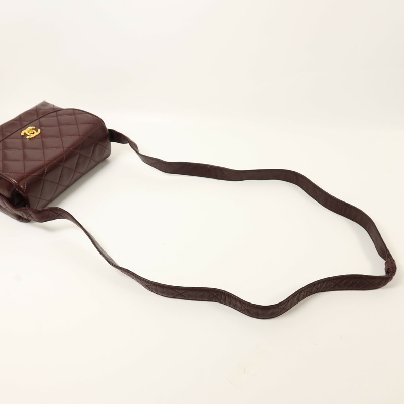 CHANEL 羊皮皮革Vintage Shoulder Bag金扣肩背袋-8