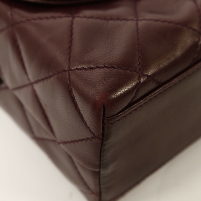 CHANEL 羊皮皮革Vintage Shoulder Bag金扣肩背袋-12