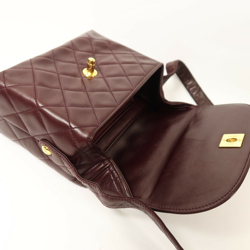 CHANEL 羊皮皮革Vintage Shoulder Bag金扣肩背袋-18