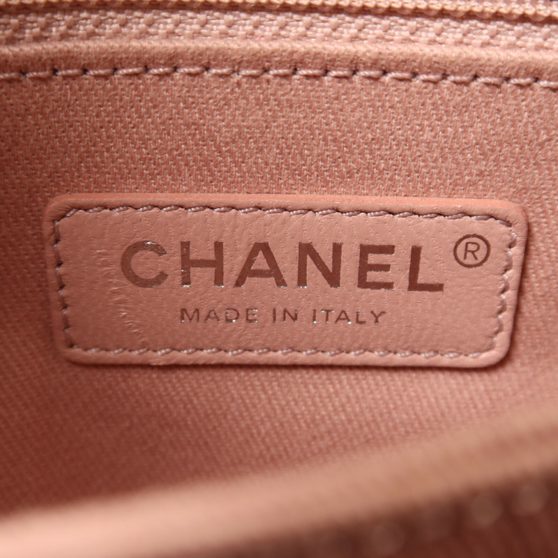 CHANEL 牛皮皮革Coco Handle銀扣鏈帶手挽肩背兩用袋-5