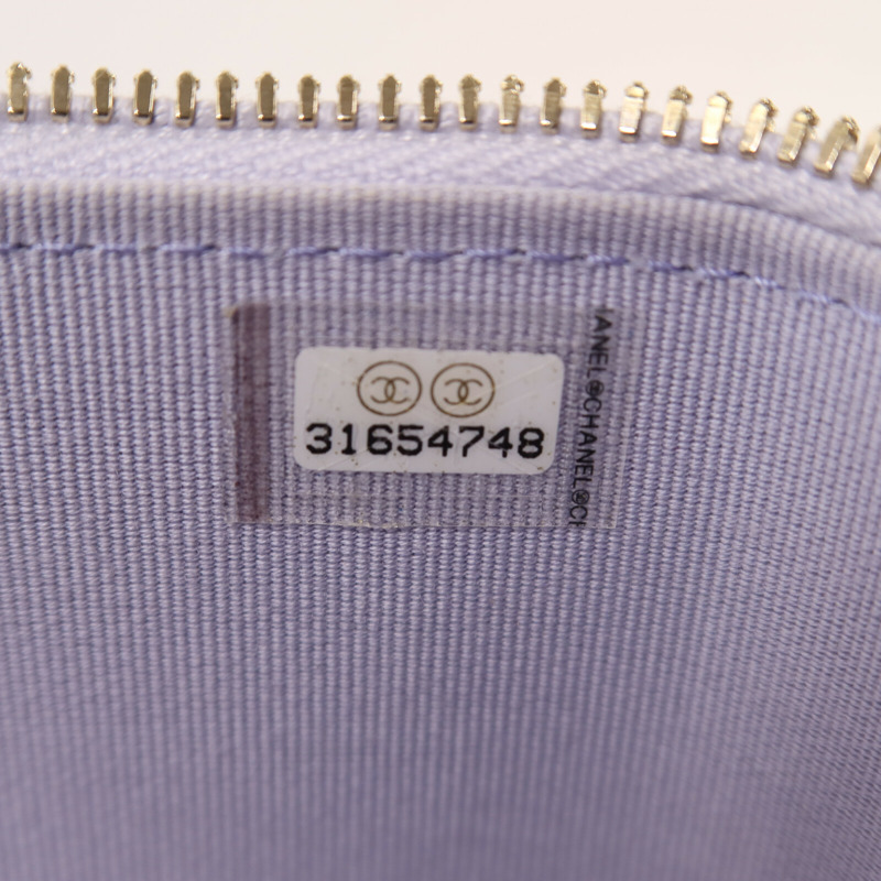 CHANEL 羊皮皮革Vanity Case金扣鏈帶手挽肩背兩用袋-6