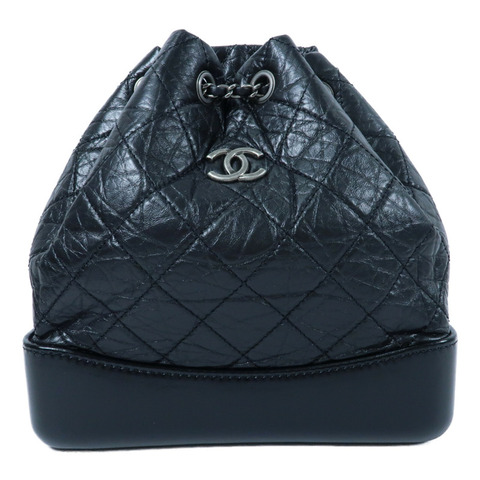 CHANEL 牛皮皮革Gabrielle Backpack鏈帶背包
