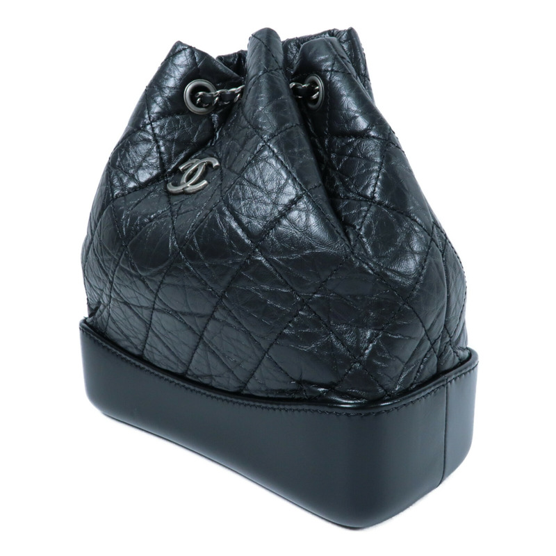 CHANEL 牛皮皮革Gabrielle Backpack鏈帶背包-2