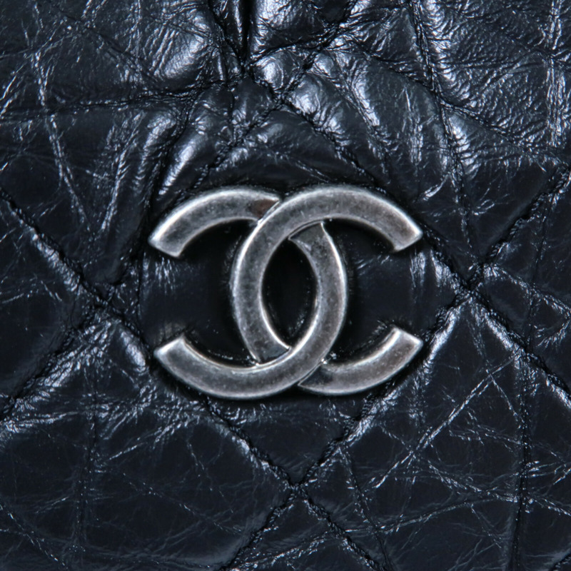 CHANEL 牛皮皮革Gabrielle Backpack鏈帶背包-9