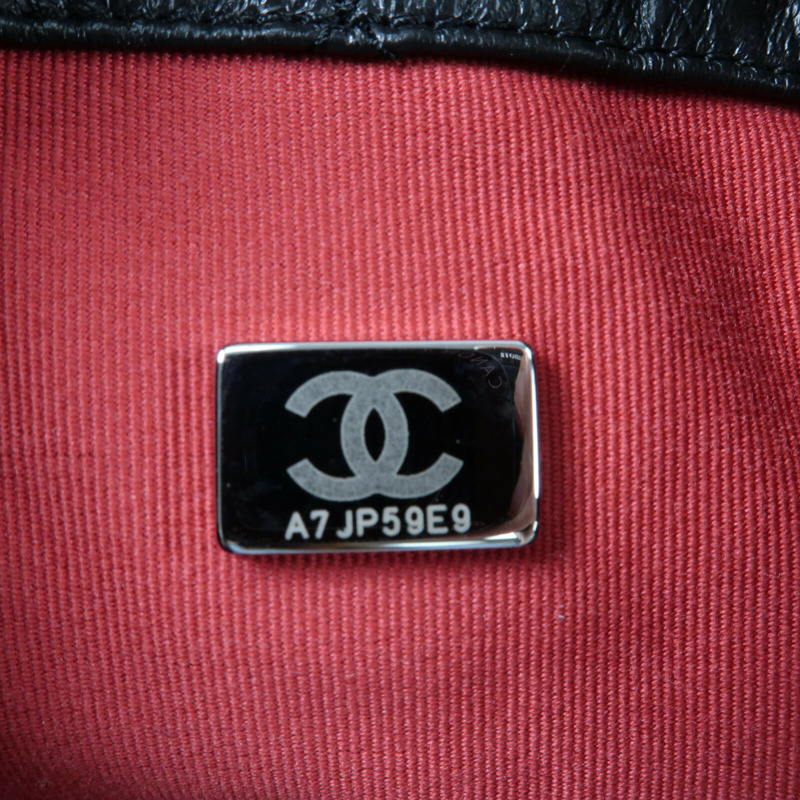 CHANEL 牛皮皮革Gabrielle Backpack鏈帶背包-11