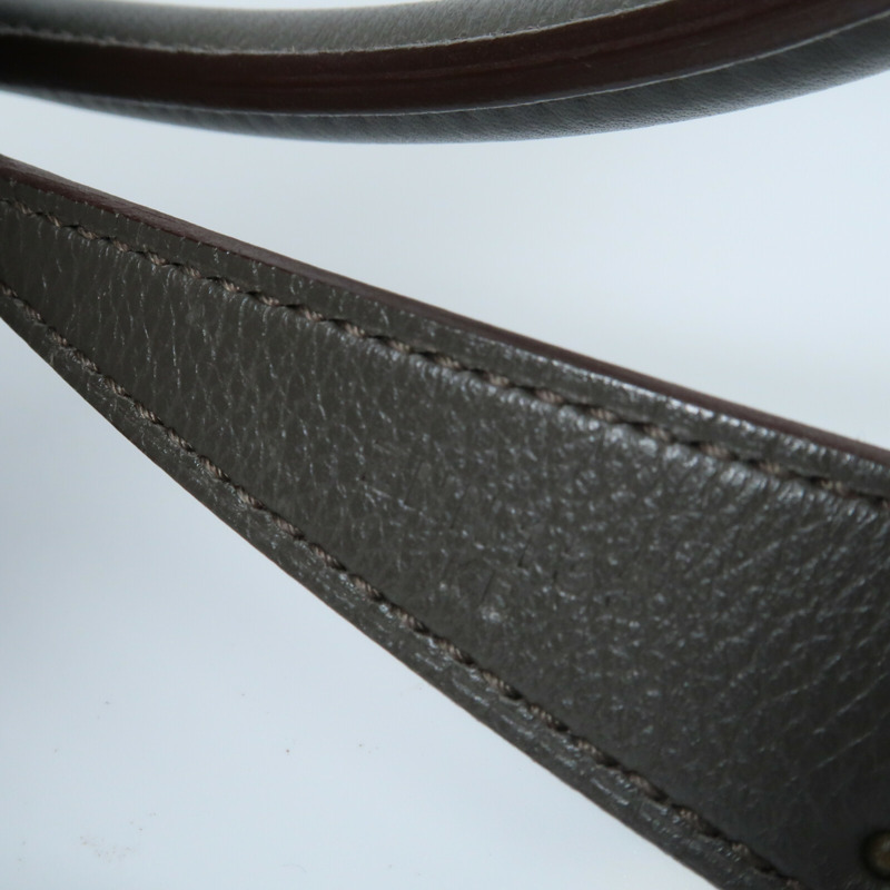 HERMES Evercolor皮革Lindy 26金扣手挽肩背兩用袋Etain-10