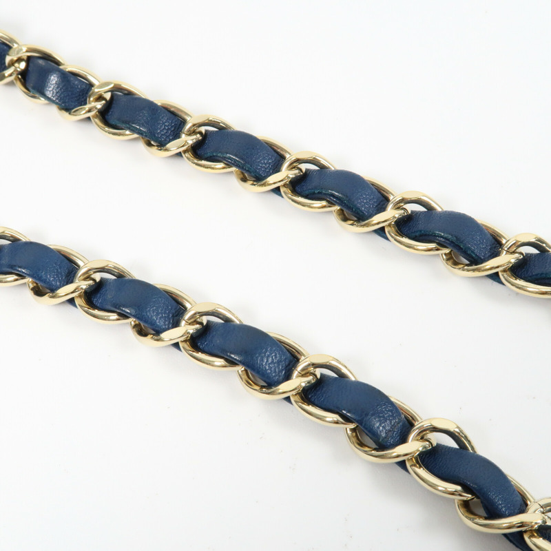 CHANEL 羊皮皮革Trendy CC金扣鏈帶手挽肩背兩用袋-12