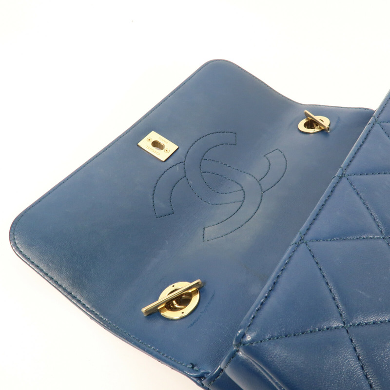 CHANEL 羊皮皮革Trendy CC金扣鏈帶手挽肩背兩用袋-14