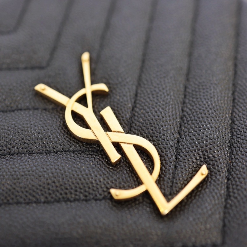 二手Ysl 圓餅包 淡金釦-11