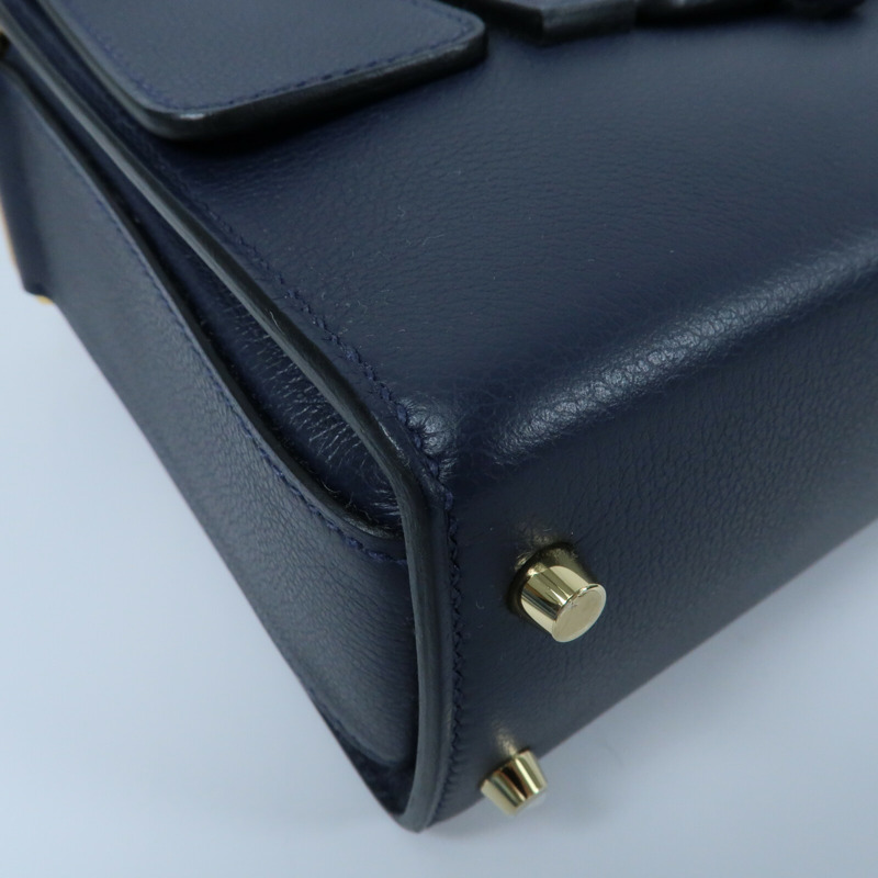 HERMES 【Hermes Fair】Evercolor皮革New Drag II金扣手挽肩背兩用袋Bleu Nuit-6