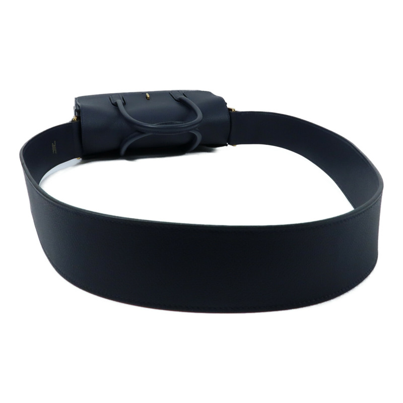 HERMES 【Hermes Fair】Evercolor皮革New Drag II金扣手挽肩背兩用袋Bleu Nuit-10