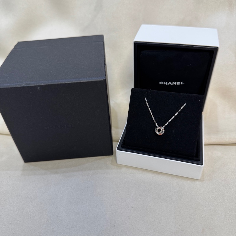 Chanel 香奈兒 coco crush 小金豆白金項鍊-5