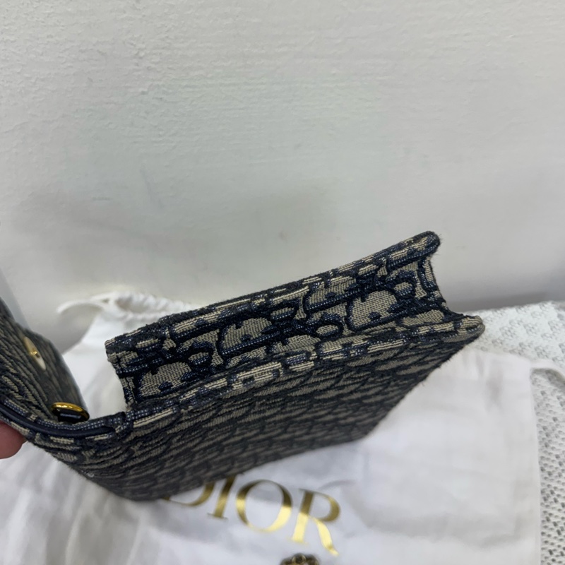 Dior 經典緹花金釦Saddle WOC-2