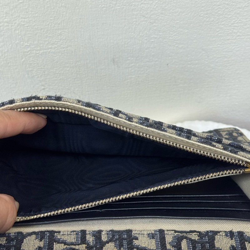 Dior 經典緹花金釦Saddle WOC-13