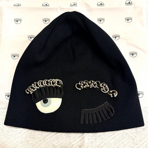Chiara Ferragni 刺繡針織毛帽