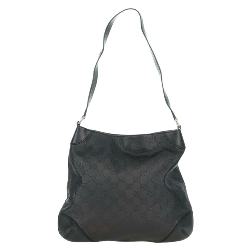 【日本直送】GUCCI Guccissima GG帆布單肩包 皮革 黑色 金色 257296 正品 YKZ027V-1